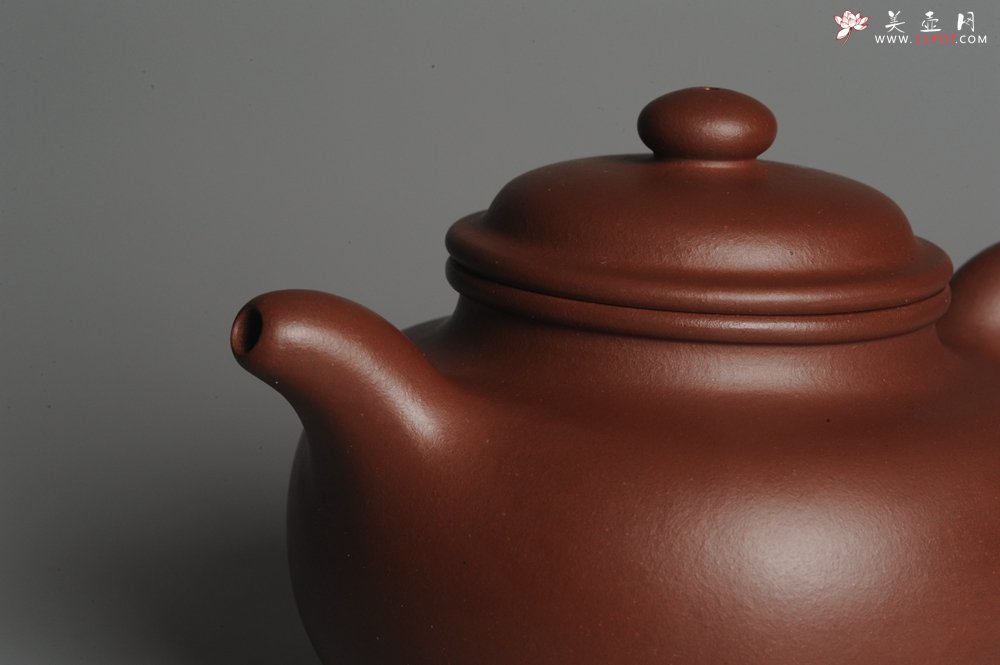 紫砂壶图片：实力派杨欣橙老师全手工大亨莲子 本色清水泥 深得老味 古韵悠悠 - 美壶网