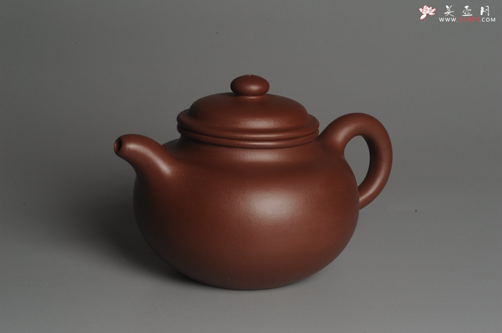 紫砂壶图片：实力派杨欣橙老师全手工大亨莲子 本色清水泥 深得老味 古韵悠悠 - 美壶网