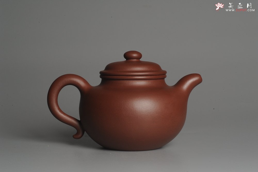 紫砂壶图片：实力派杨欣橙老师全手工大亨莲子 本色清水泥 深得老味 古韵悠悠 - 美壶网