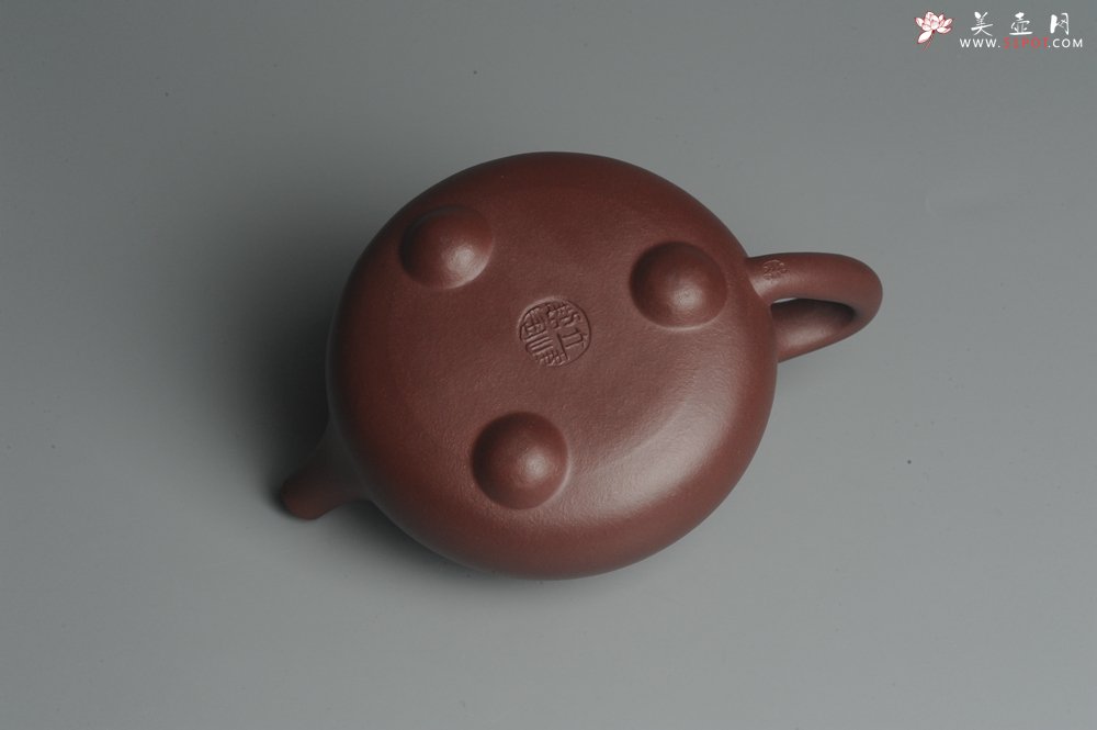 紫砂壶图片：美壶特惠 经典平盖小石瓢 满瓢（景舟石瓢）子木刻绘枯枝鸟 - 美壶网