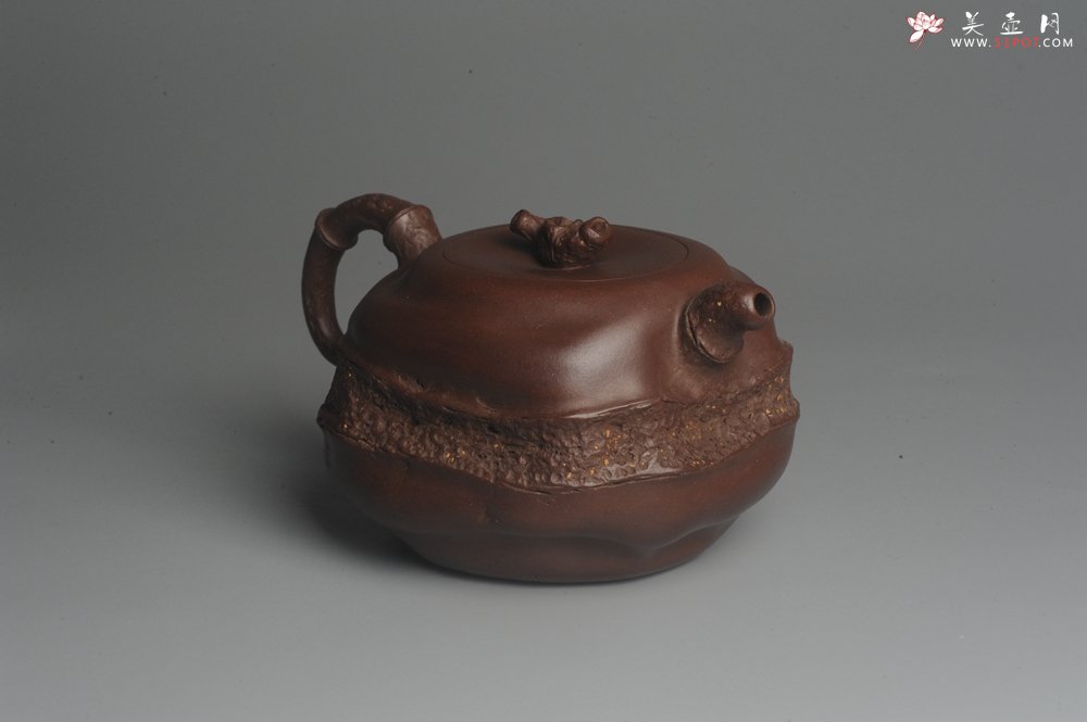 紫砂壶图片：潘丹初全手新作 道法自然 妙趣横生 原创溪竹 - 美壶网