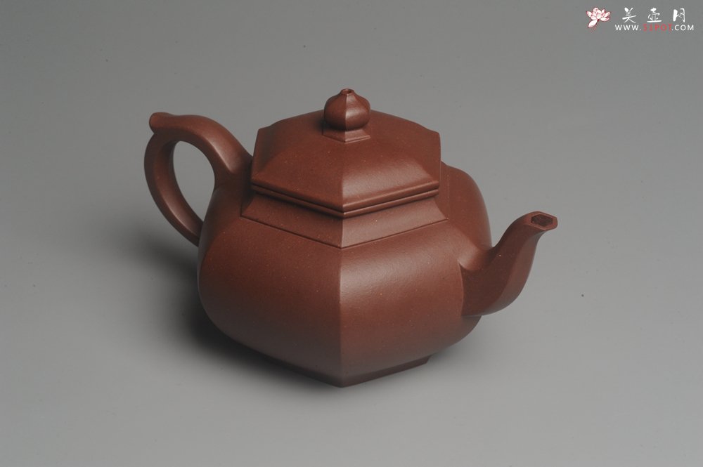 紫砂壶图片：实力派张海艳全手工小品笑樱壶 做工灰常精致 线面挺括 - 美壶网