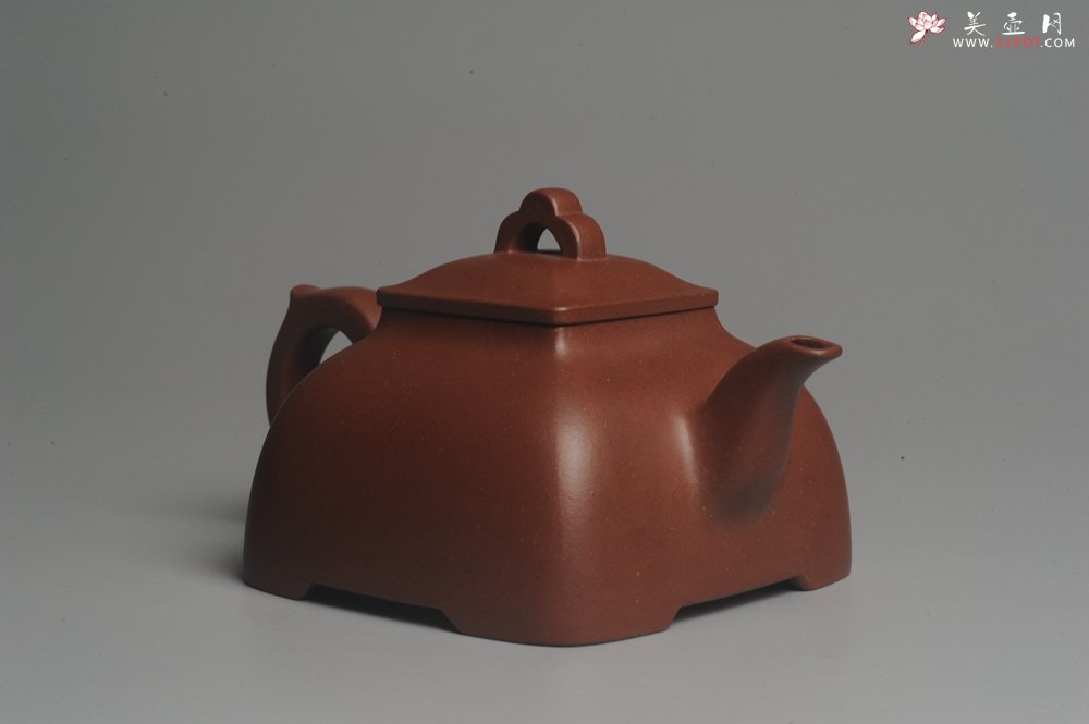 紫砂壶图片：实力派张海艳全手工弧菱壶 灰常漂亮 - 美壶网