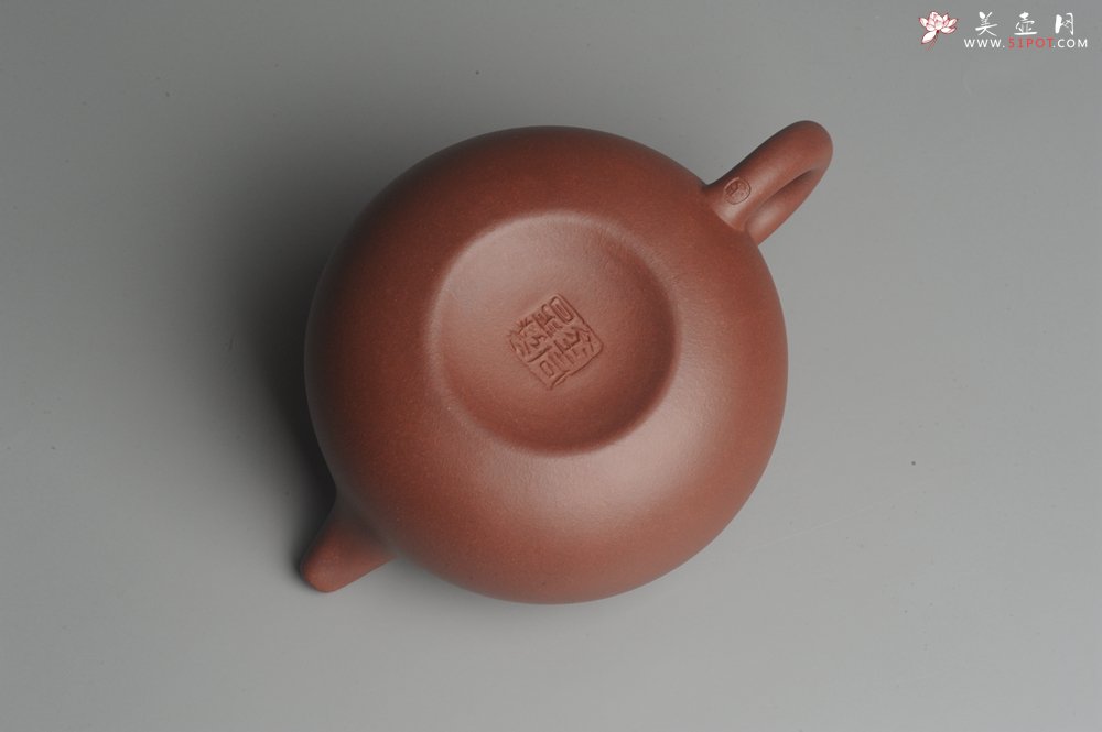 紫砂壶图片：油润底曹青 全手工寿珍仿古 深得老味 做工特好 - 美壶网