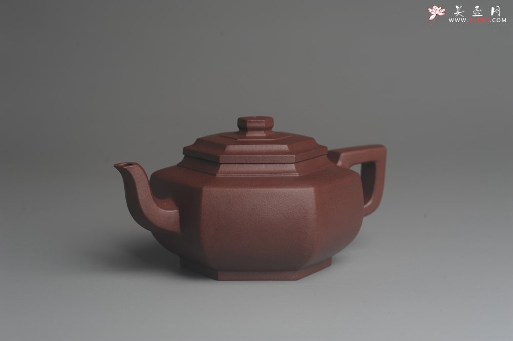 紫砂壶图片：美壶特惠 精致全手工六方雪华 泥料超好 矿物质丰富 - 美壶网