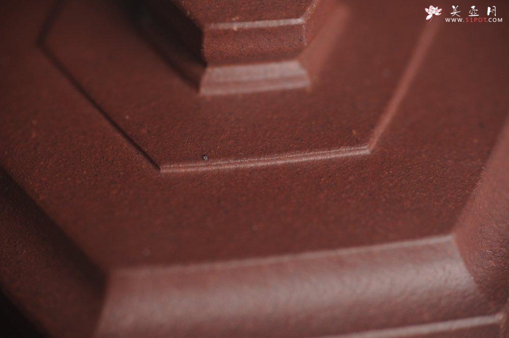 紫砂壶图片：美壶特惠 精致全手工六方雪华 泥料超好 矿物质丰富 - 美壶网