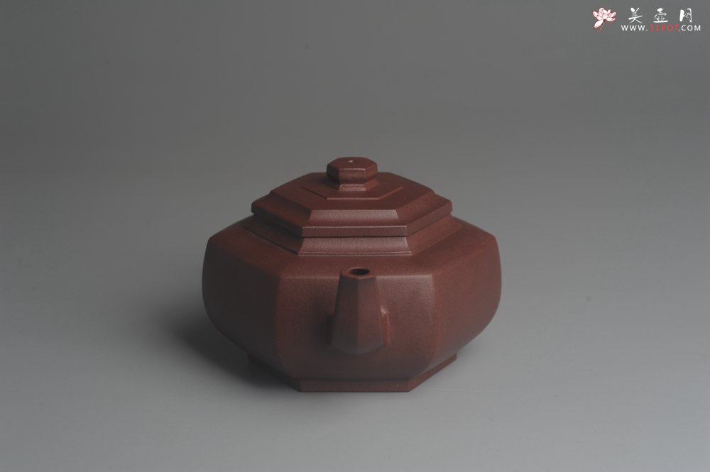 紫砂壶图片：美壶特惠 精致全手工六方雪华 泥料超好 矿物质丰富 - 美壶网
