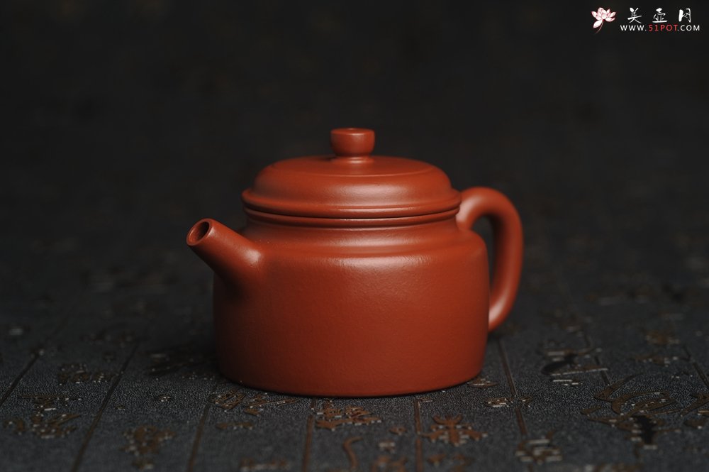 紫砂壶图片：正宗小煤窑朱泥 全手工小品德中壶 隽秀文气 茶人醉爱 - 美壶网