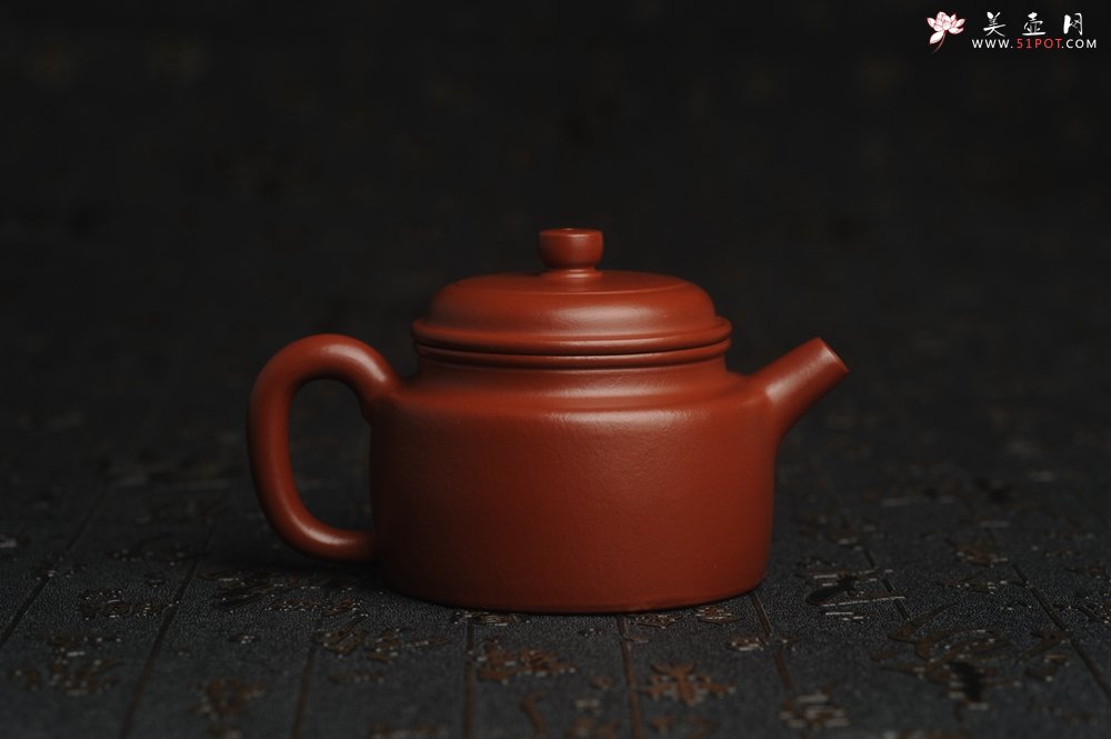 紫砂壶图片：正宗小煤窑朱泥 全手工小品德中壶 隽秀文气 茶人醉爱 - 美壶网