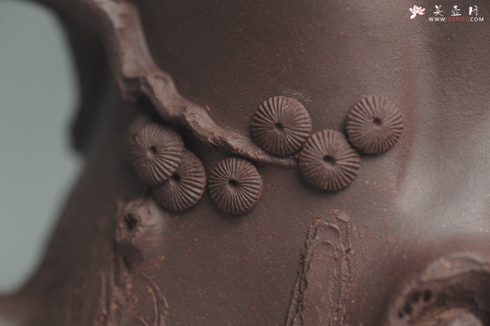 紫砂壶图片：实力精品全手工松桩 肌理丰富 越品越有味道 壶好的不要不要的 眼力好的速度下手 - 美壶网