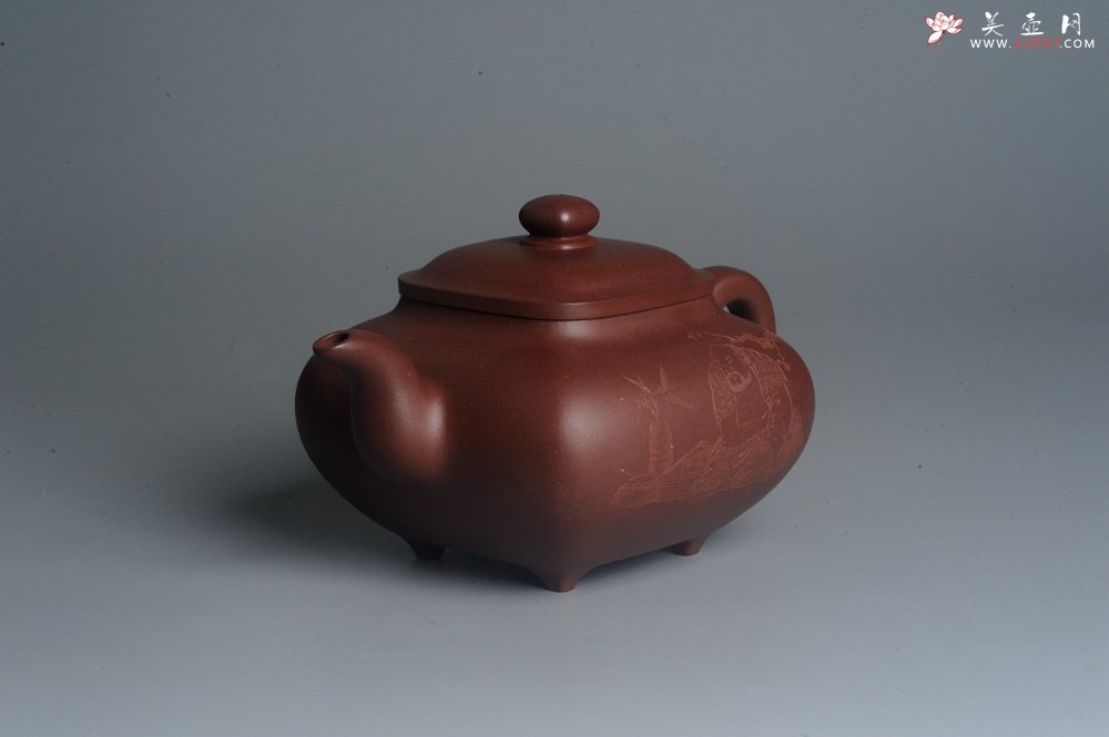 紫砂壶图片：实力派张海艳 全手工特好底槽清传炉壶 雪芽禅心舒峨眉 好壶期待与亲结缘 - 美壶网