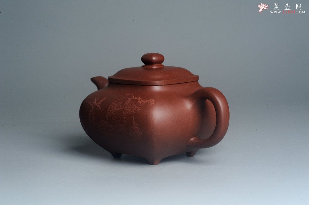 紫砂壶图片：实力派张海艳 全手工特好底槽清传炉壶 雪芽禅心舒峨眉 好壶期待与亲结缘 - 美壶网