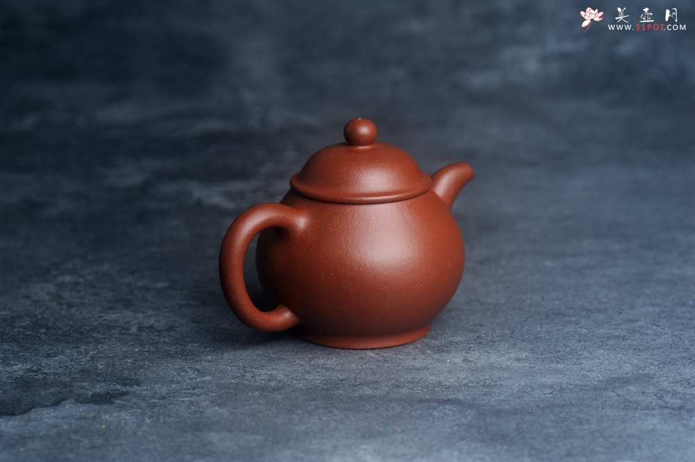 紫砂壶图片：美壶特惠 全手工优质红降坡泥刹凹成型单片拍打潘壶 - 美壶网