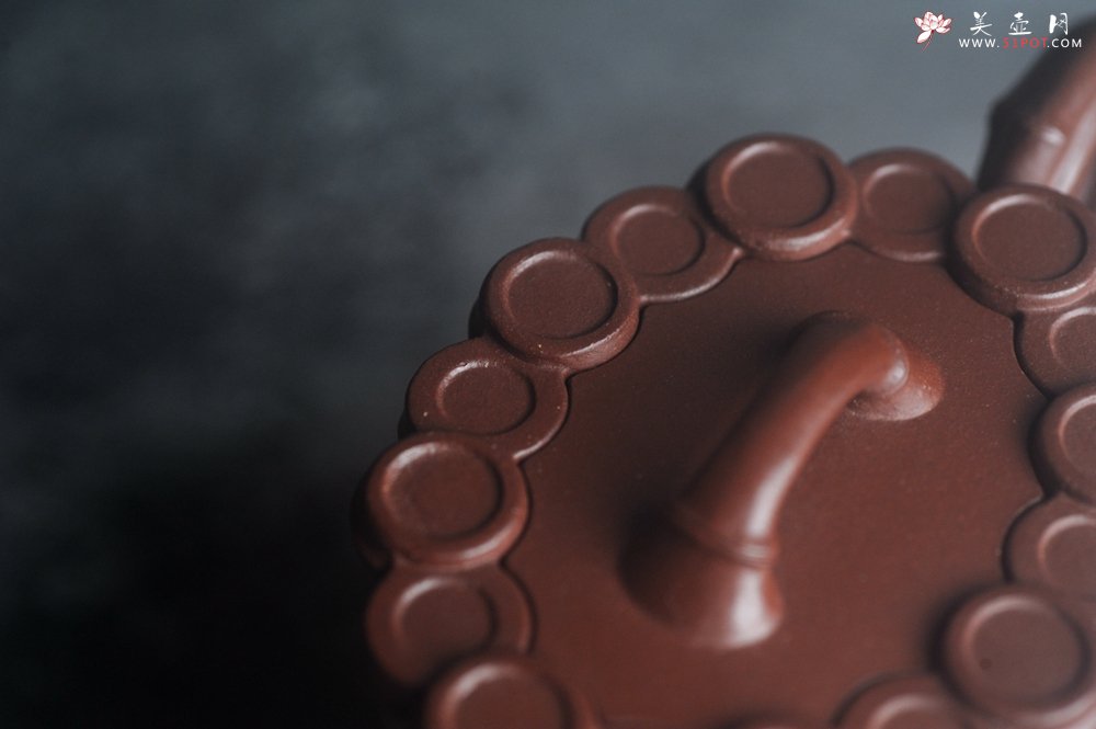 紫砂壶图片：实力派工艺师周斌精工底槽清十六竹壶 - 美壶网