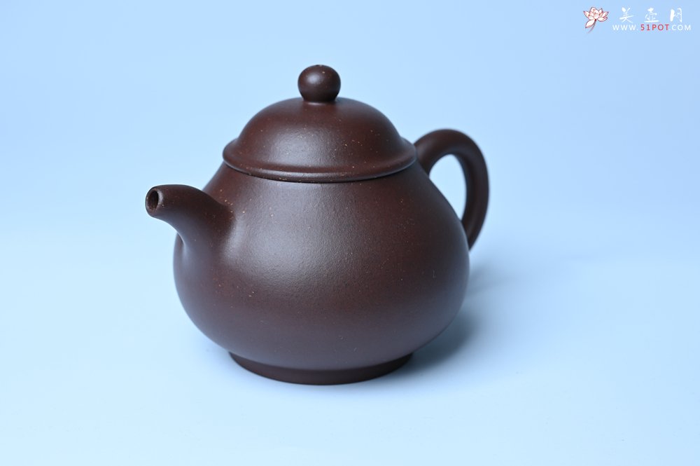 紫砂壶图片：美壶特惠 潜力股王老师 全手工刹凹成型单片拍打老紫泥潘壶 - 美壶网