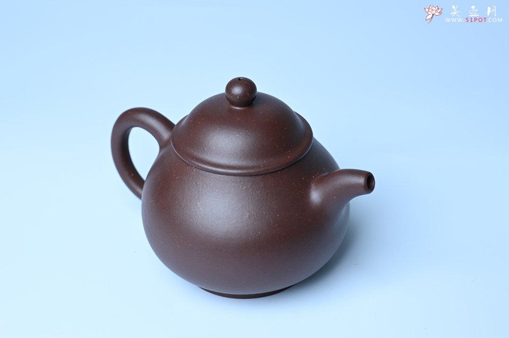 紫砂壶图片：美壶特惠 潜力股王老师 全手工刹凹成型单片拍打老紫泥潘壶 - 美壶网