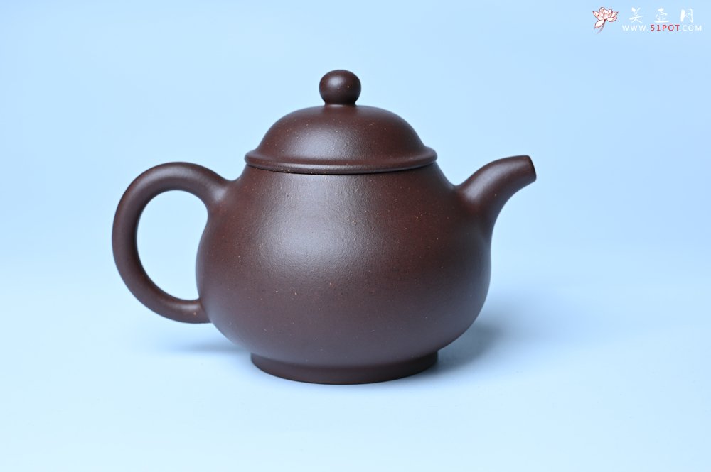 紫砂壶图片：美壶特惠 潜力股王老师 全手工刹凹成型单片拍打老紫泥潘壶 - 美壶网