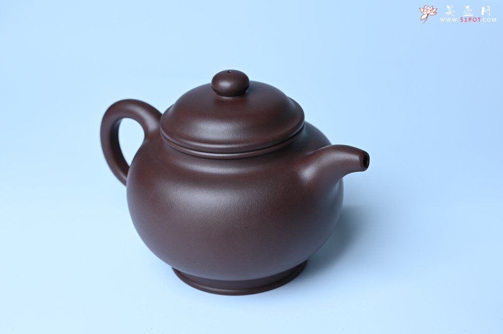 紫砂壶图片：潜力股王老师 美壶特惠 老紫泥全手工大亨掇只壶 - 美壶网