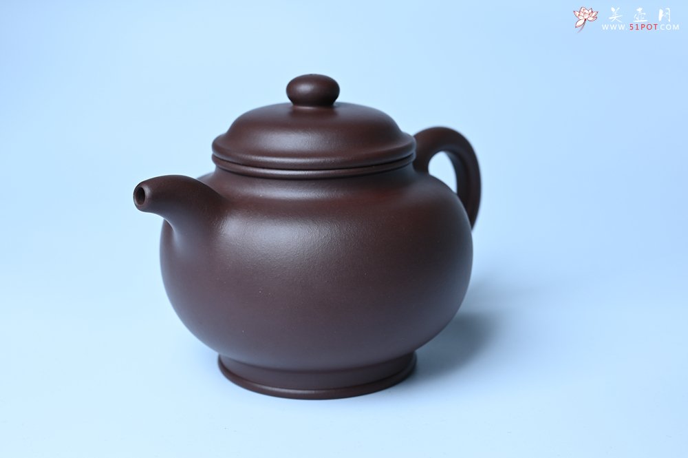 紫砂壶图片：潜力股王老师 美壶特惠 老紫泥全手工大亨掇只壶 - 美壶网