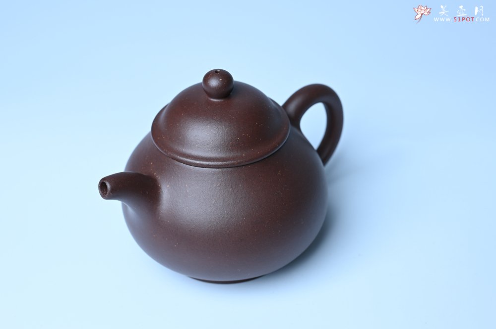 紫砂壶图片：美壶特惠 潜力股王老师 全手工刹凹成型单片拍打老紫泥潘壶 - 美壶网