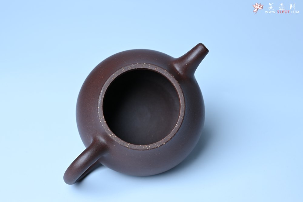 紫砂壶图片：美壶特惠 潜力股王老师 全手工刹凹成型单片拍打老紫泥潘壶 - 美壶网