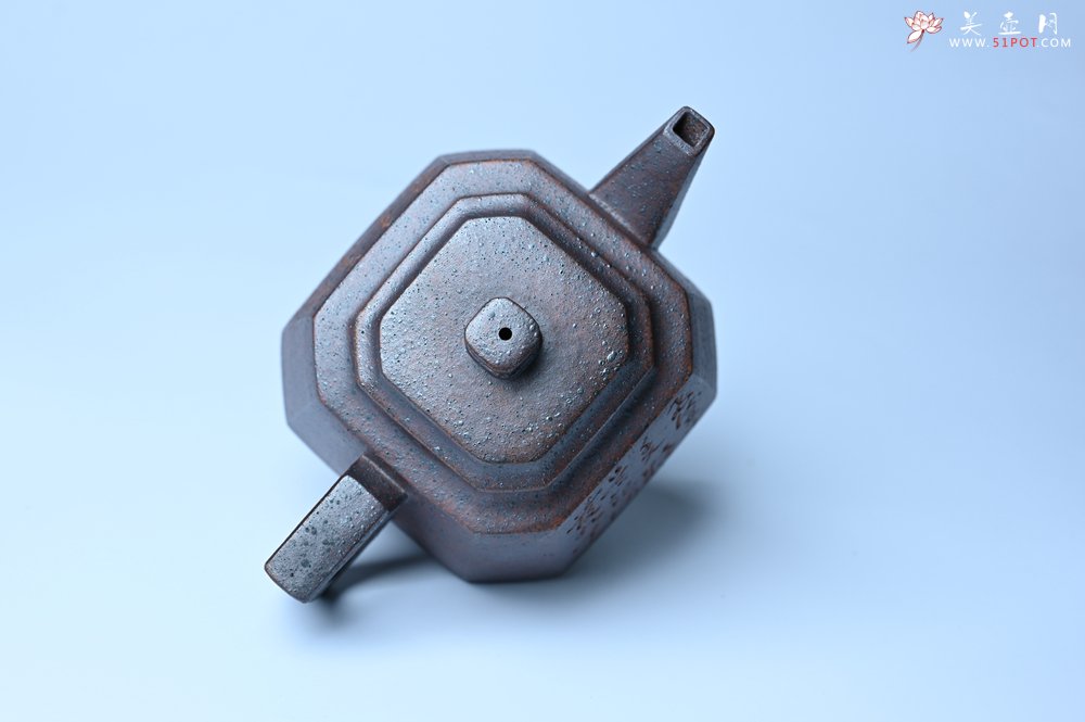 紫砂壶图片：美壶特惠 柴烧八方紫砂壶 茶人醉爱 - 美壶网