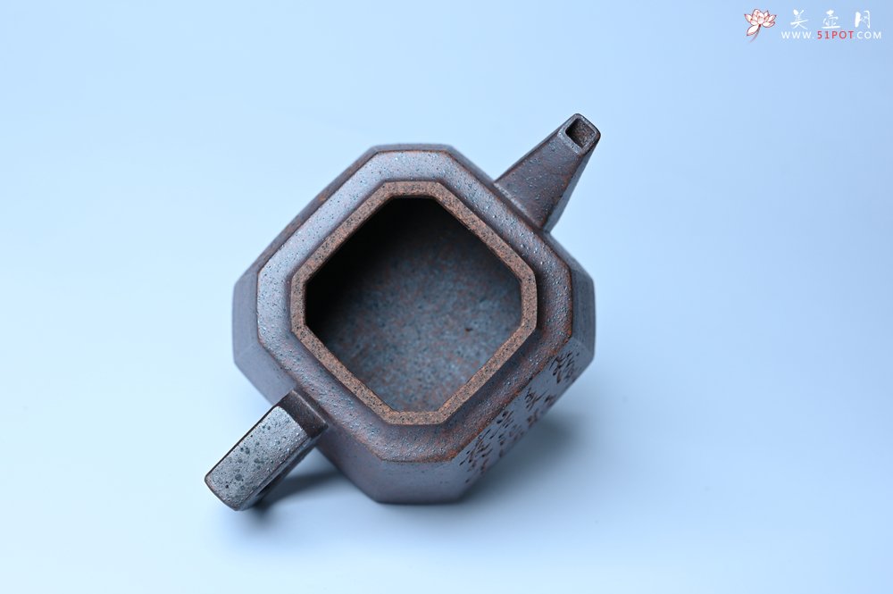 紫砂壶图片：美壶特惠 柴烧八方紫砂壶 茶人醉爱 - 美壶网