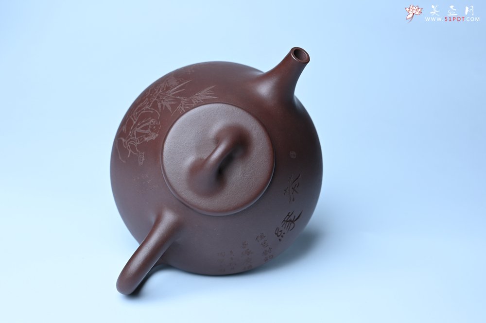 紫砂壶图片：潜力股周小培 特好全手工底槽清子冶石瓢 助工装饰品茶玩壶图 特文气 - 美壶网