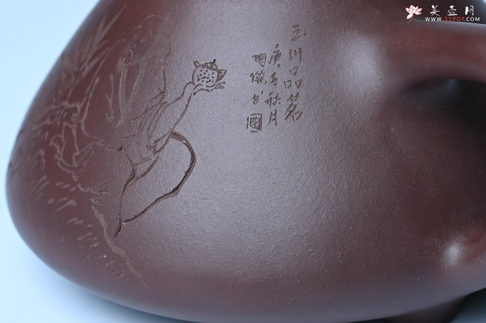 紫砂壶图片：潜力股周小培 特好全手工底槽清子冶石瓢 助工装饰品茶玩壶图 特文气 - 美壶网