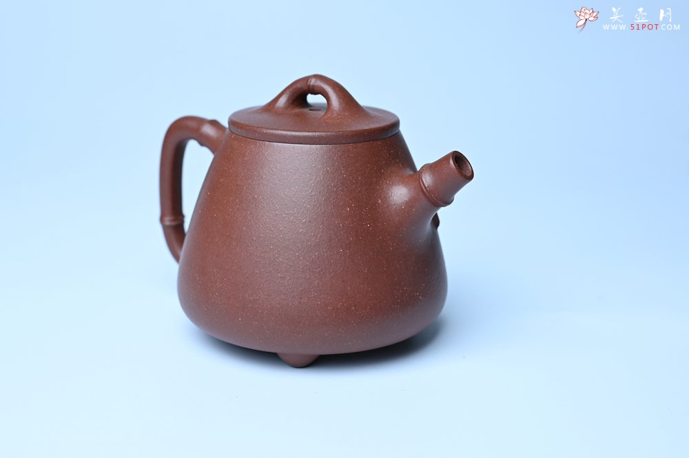 紫砂壶图片：美壶特惠 优质紫泥竹叶高石瓢壶 茶人醉爱 - 美壶网