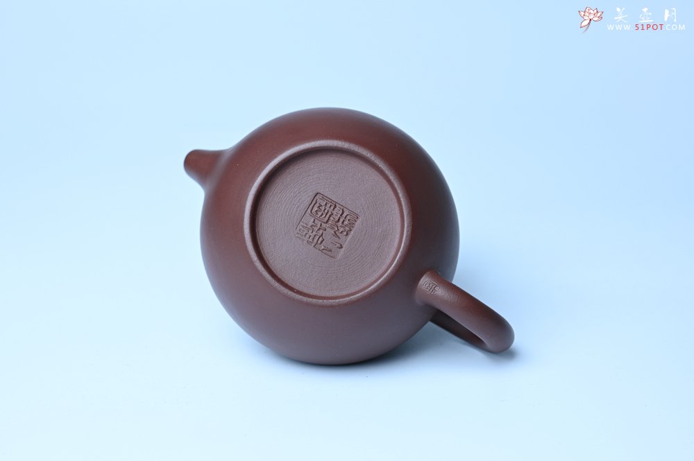 紫砂壶图片：特好老紫泥全手工寿桃壶 茶人醉爱 - 美壶网