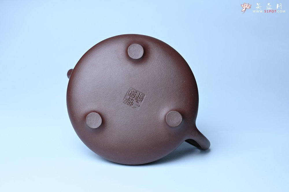 紫砂壶图片：潜力股周小培 特好全手工底槽清子冶石瓢 助工装饰品茶玩壶图 特文气 - 美壶网