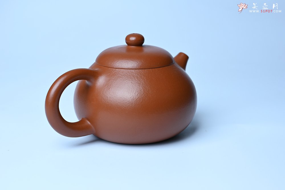 紫砂壶图片：潜力股周小培 油润黄龙山朱泥 全手工文旦壶 壶特好 期待与您结缘 - 美壶网