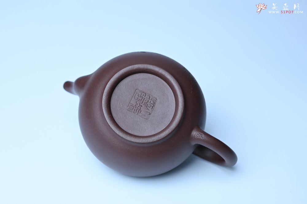 紫砂壶图片：油润黄龙山底槽青 全手工熹微壶 文气装饰 虎啸山林 期待与您结缘 - 美壶网