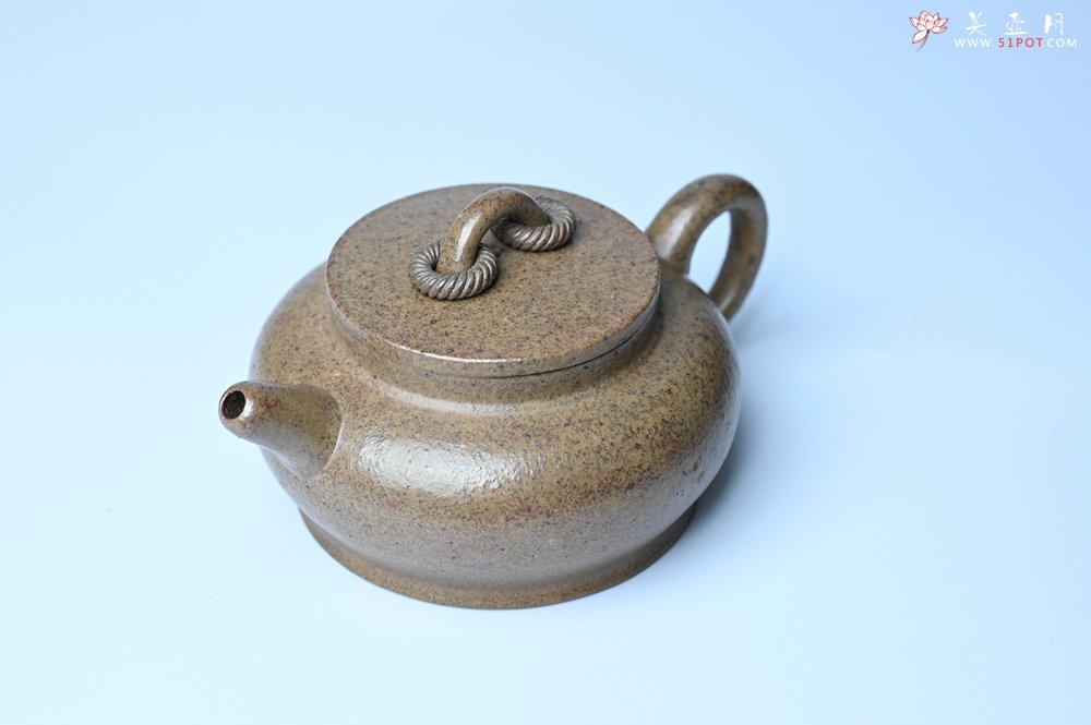 紫砂壶图片：美壶特惠 优质柴烧双圈壶 茶人醉爱 - 美壶网