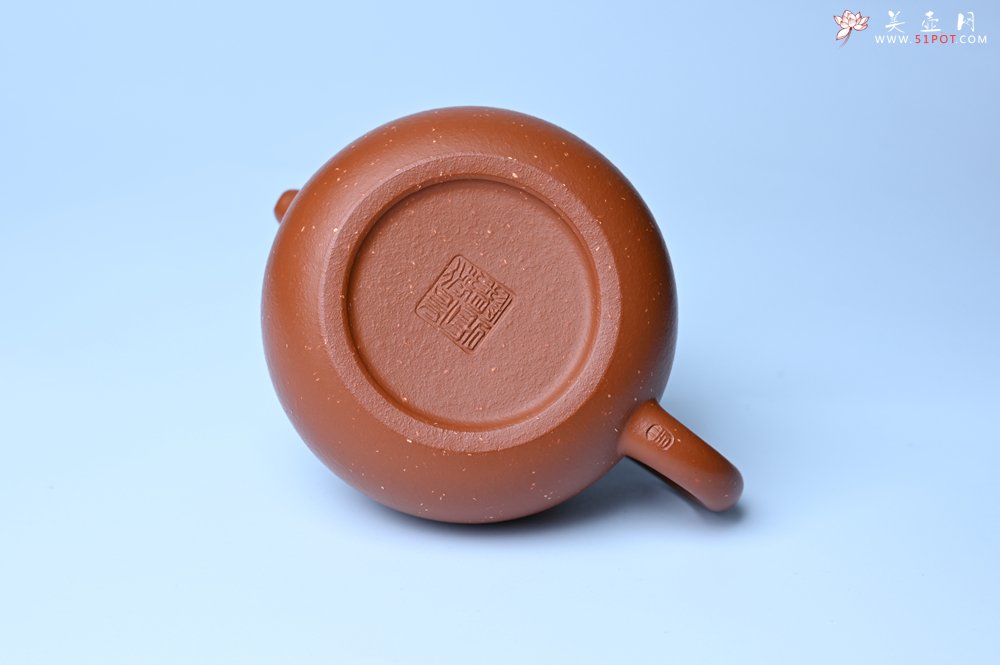 紫砂壶图片：美壶特惠 特好红泥桂花砂茄段壶 茶人醉爱 - 美壶网