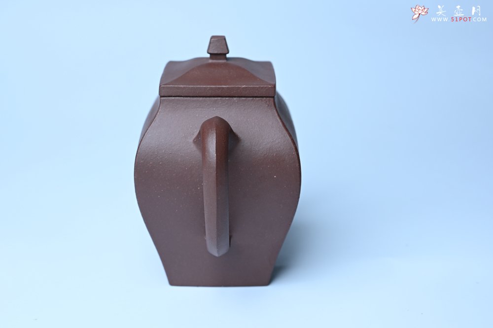 紫砂壶图片：美壶特惠 全手工镶接四方吉金壶 泥料超好 茶人醉爱 - 美壶网