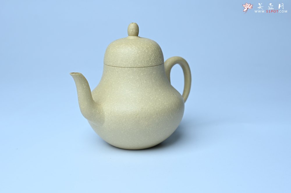 紫砂壶图片：美壶特惠 纯净本绿梨形壶 茶人醉爱 - 美壶网