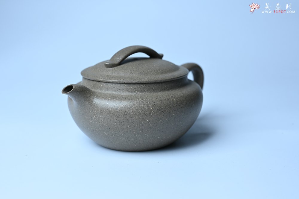 紫砂壶图片：美壶特惠 特好芝麻绿泥云帆紫砂壶 茶人醉爱 - 美壶网