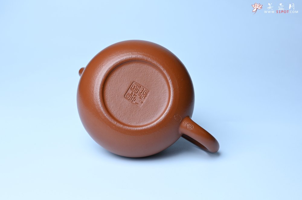 紫砂壶图片：潜力股周小培 油润黄龙山朱泥 全手工文旦壶 壶特好 期待与您结缘 - 美壶网