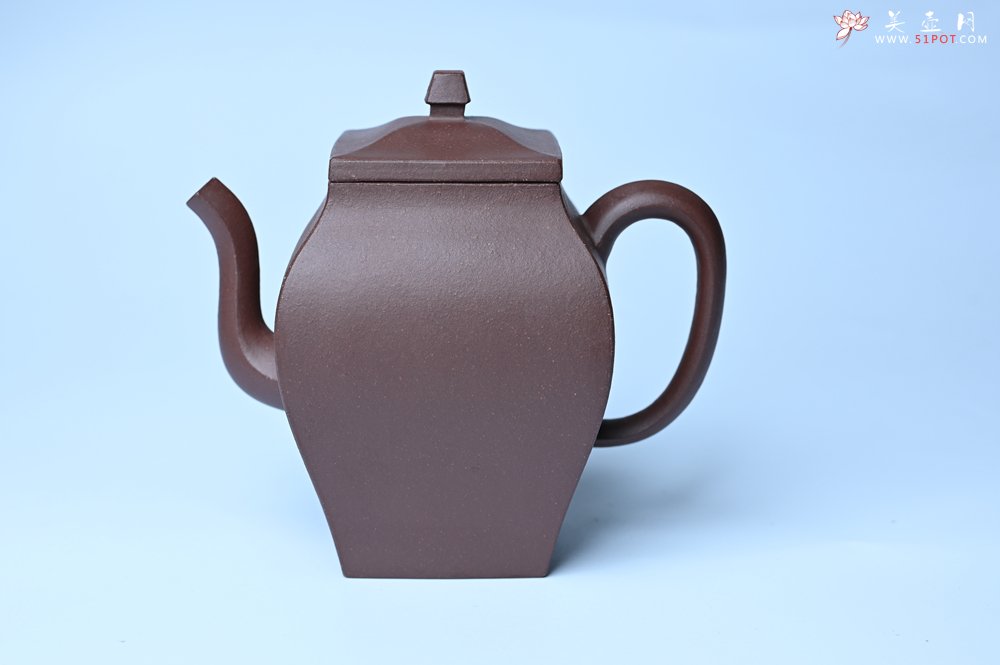 紫砂壶图片：美壶特惠 全手工镶接四方吉金壶 泥料超好 茶人醉爱 - 美壶网