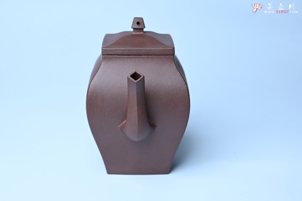 紫砂壶图片：美壶特惠 全手工镶接四方吉金壶 泥料超好 茶人醉爱 - 美壶网