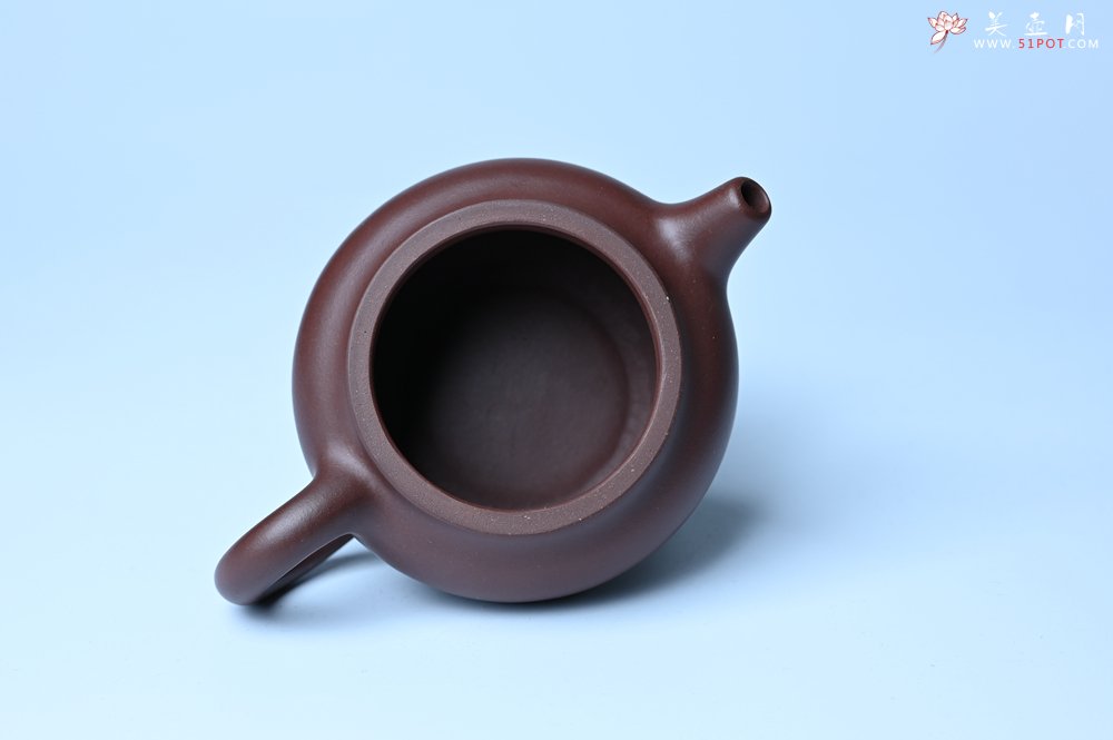 紫砂壶图片：特好老紫泥全手工寿桃壶 茶人醉爱 - 美壶网