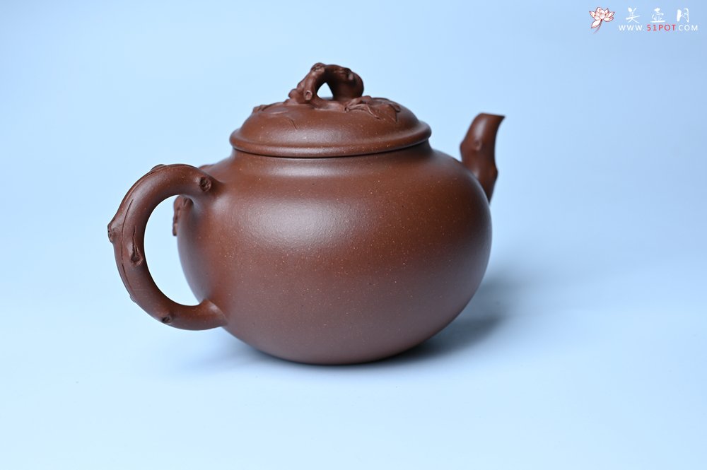 紫砂壶图片：美壶特惠 精品多子多福紫砂壶 帖叶生动细腻 送礼佳品 - 美壶网