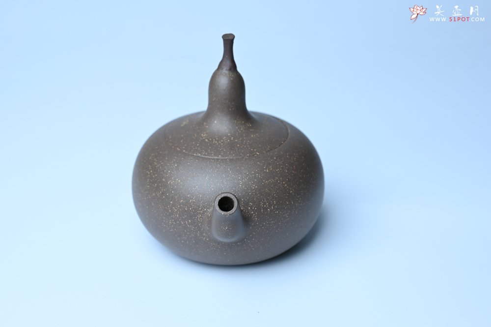 紫砂壶图片：美壶特惠 精致青段大肚茄子壶 茶人醉爱 - 美壶网