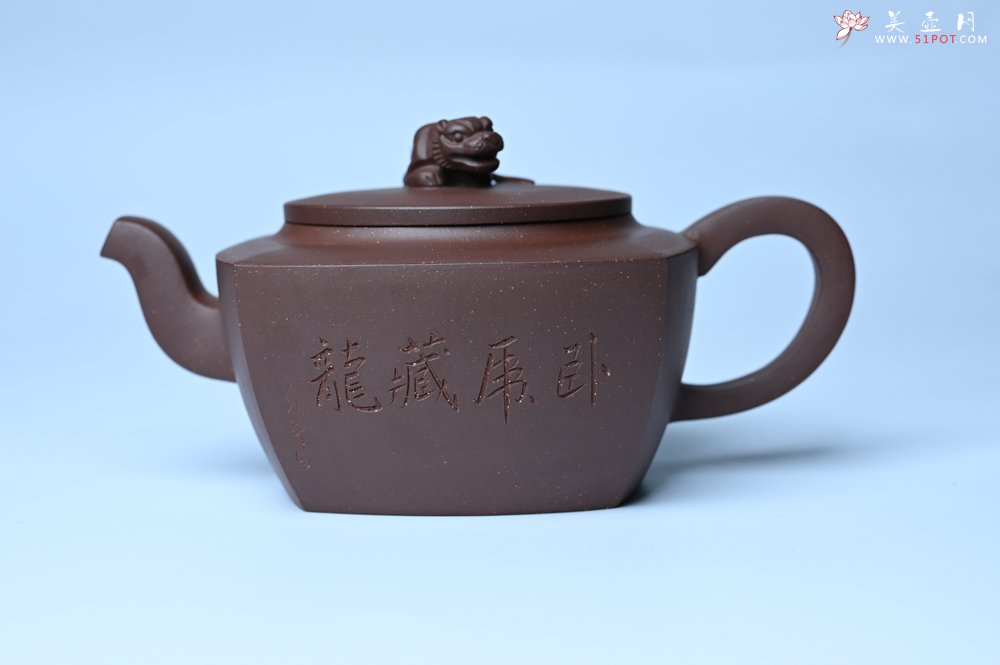紫砂壶图片：美壶年底特惠 精工卧虎藏龙壶 难度大 茶人醉爱 - 美壶网