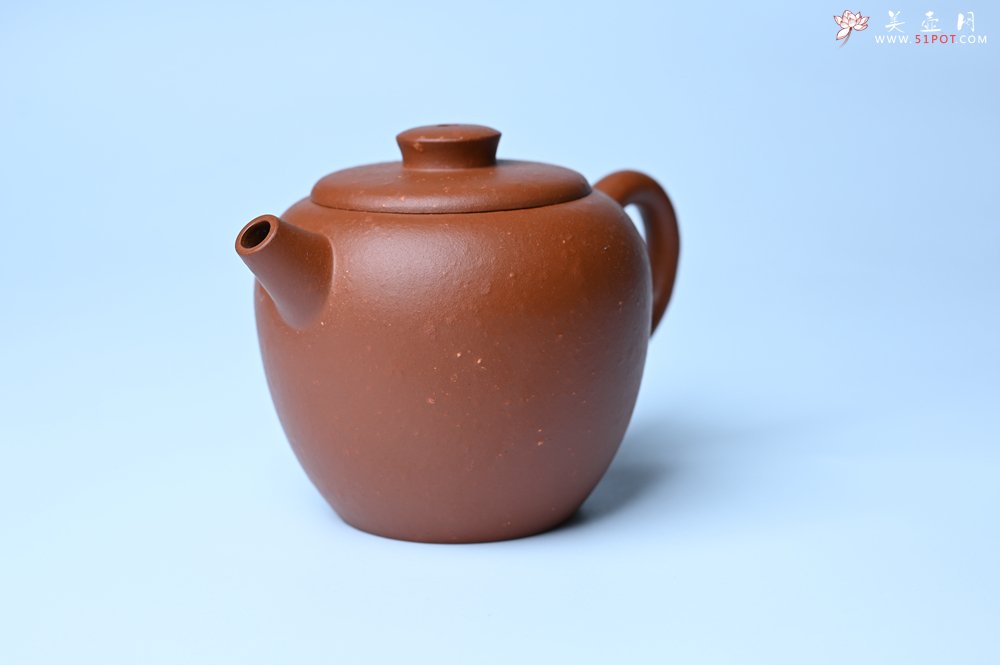紫砂壶图片：美壶特惠 精品粗砂红泥巨轮壶 茶人醉爱 - 美壶网