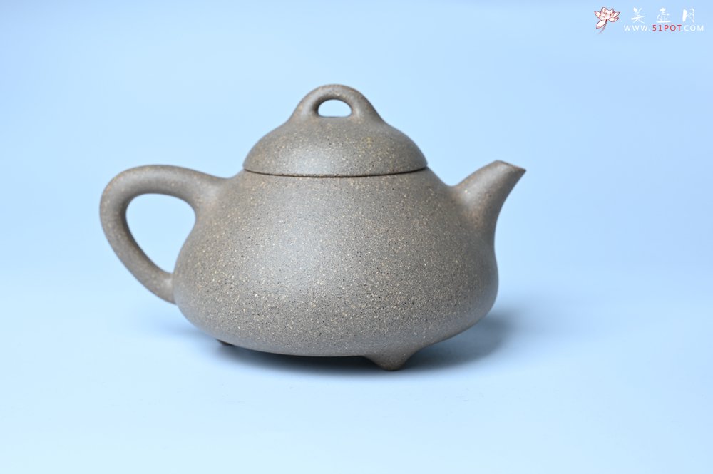 紫砂壶图片：美壶特惠 特好松花段泥精工乳瓢茶壶 茶人醉爱 - 美壶网