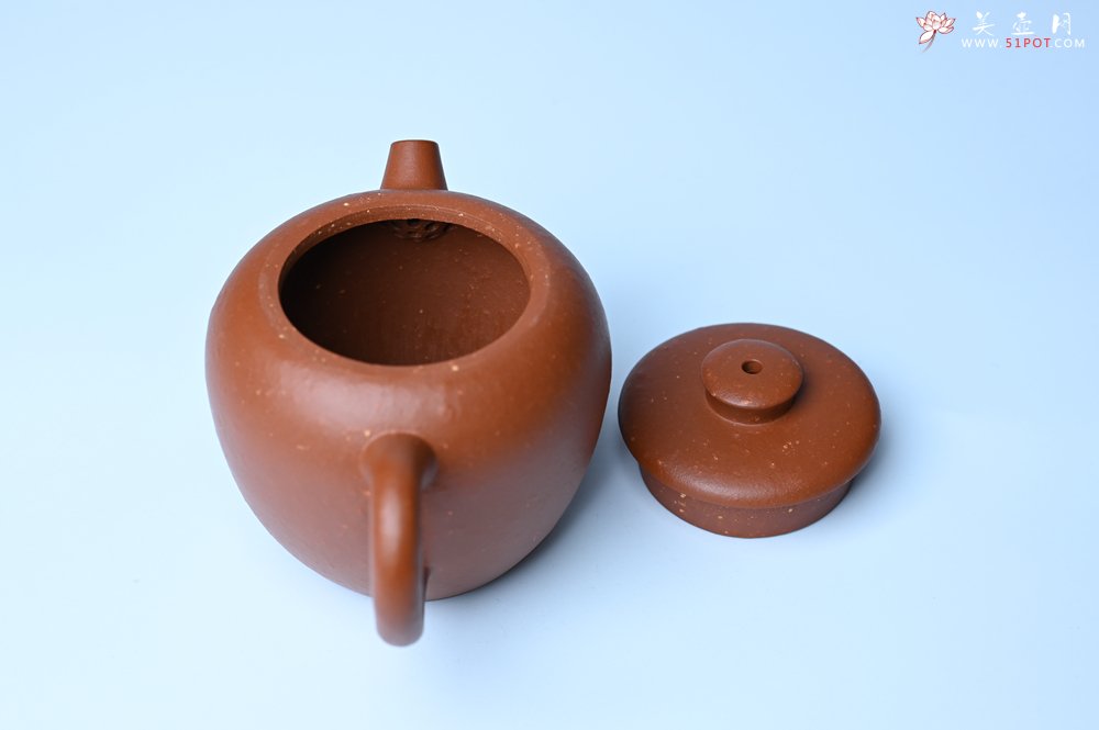 紫砂壶图片：美壶特惠 精品粗砂红泥巨轮壶 茶人醉爱 - 美壶网