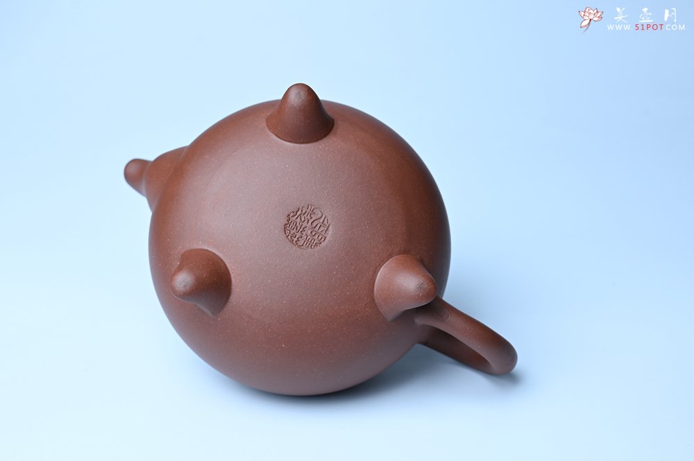 紫砂壶图片：美壶特惠 精致特好底曹青云肩如意壶 - 美壶网
